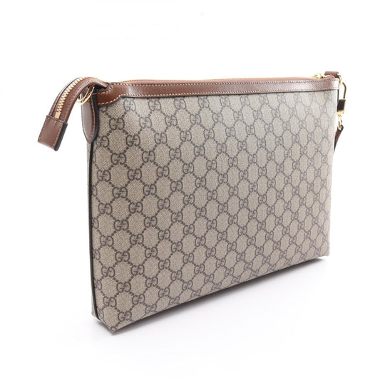 Luxury Gucci Trending 2025 Interlocking G GG Supreme Shoulder bag PVC Coated Canvas Leather Beige Brown