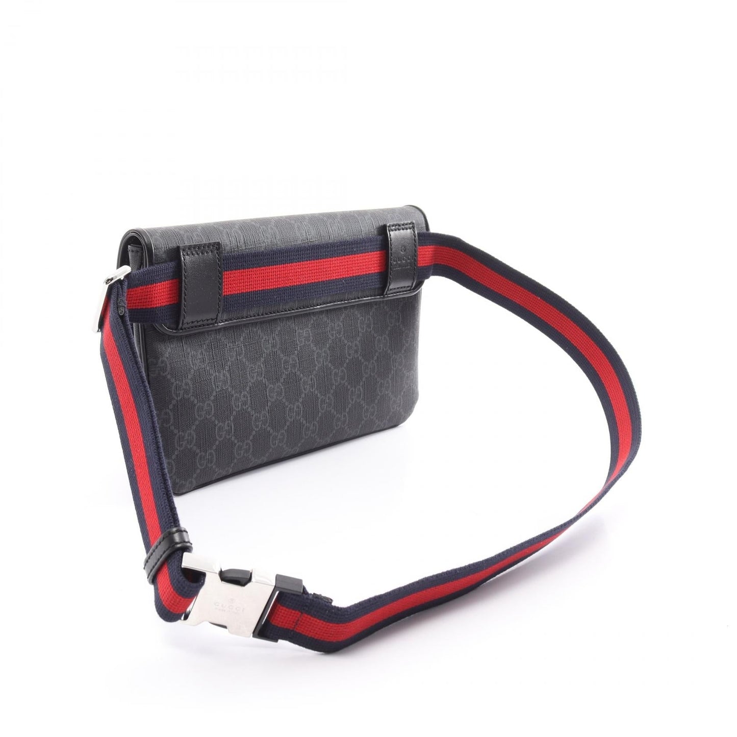 Luxury Gucci Trending 2025 GG Supreme Belt bag Body bag PVC Coated Canvas Leather Black Gray