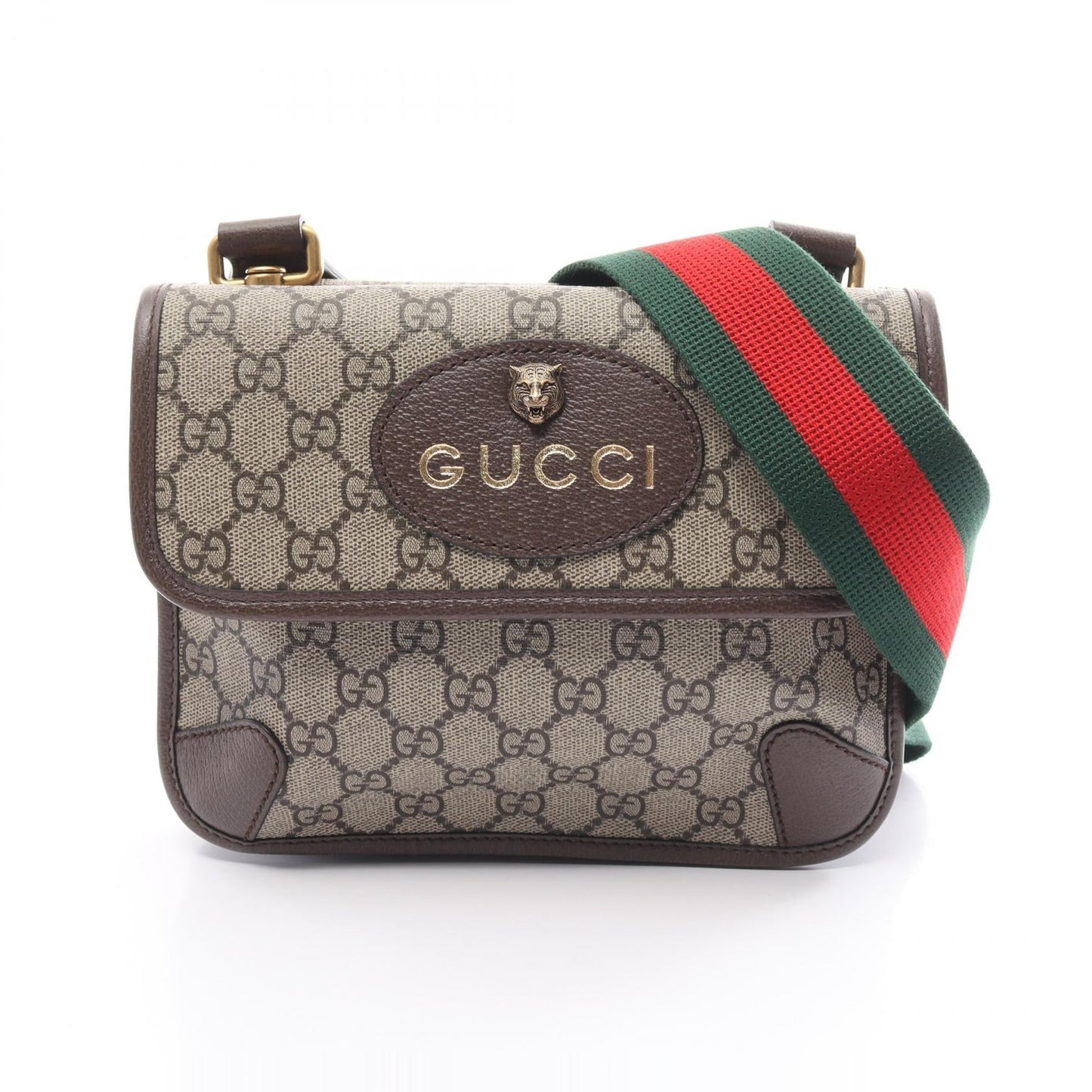 Luxury Gucci Trending 2025 GG Supreme Small Messenger bag Shoulder bag PVC Coated Canvas Leather Beige Brown Multicolor