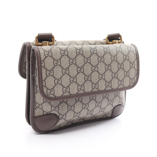 Luxury Gucci Trending 2025 GG Supreme Small Messenger bag Shoulder bag PVC Coated Canvas Leather Beige Brown Multicolor