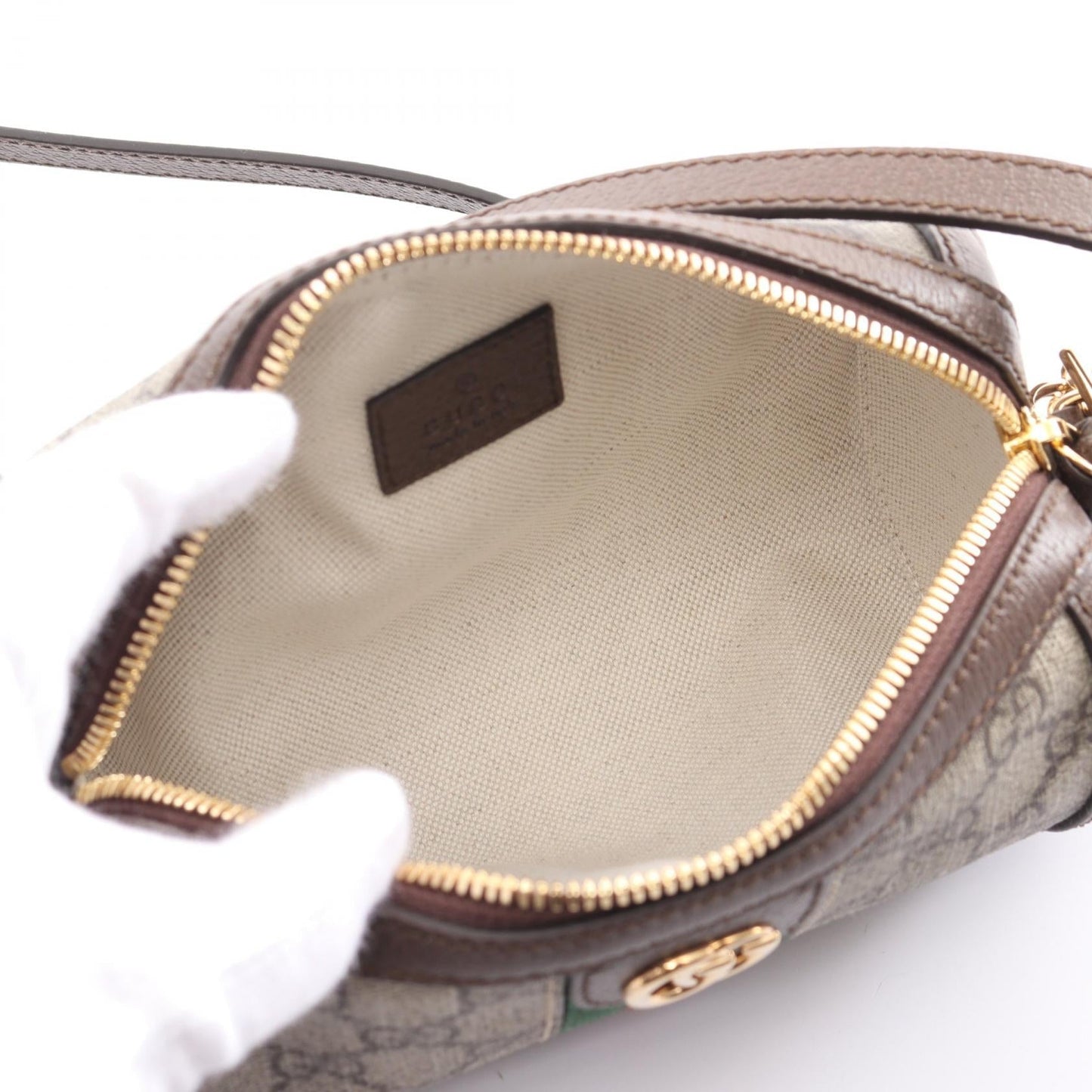 Luxury Gucci Trending 2025 Ophidia GG Supreme Mini Shoulder bag PVC Coated Canvas Leather Beige Brown Multicolor