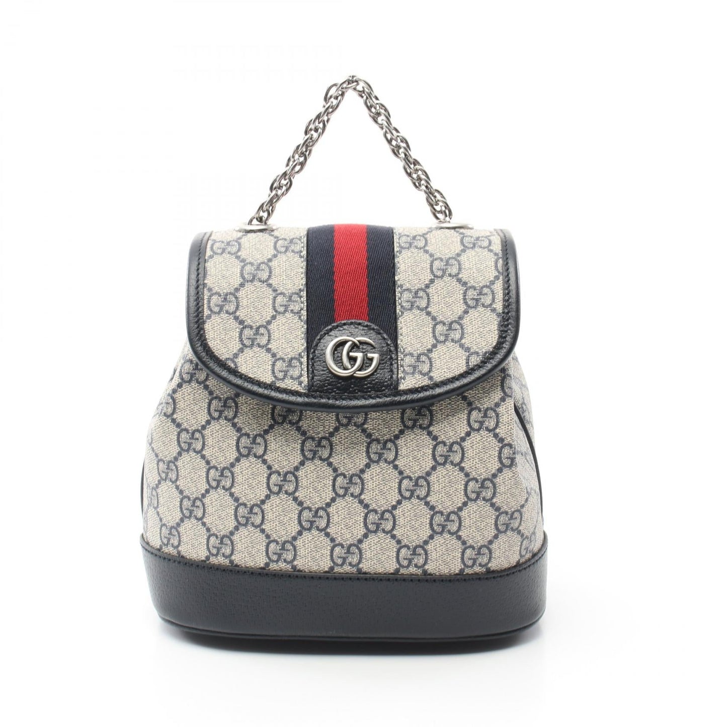 Luxury Gucci Trending 2025 Offdia Mini GG Supreme Backpack Rucksack PVC Coated Canvas Leather White Navy