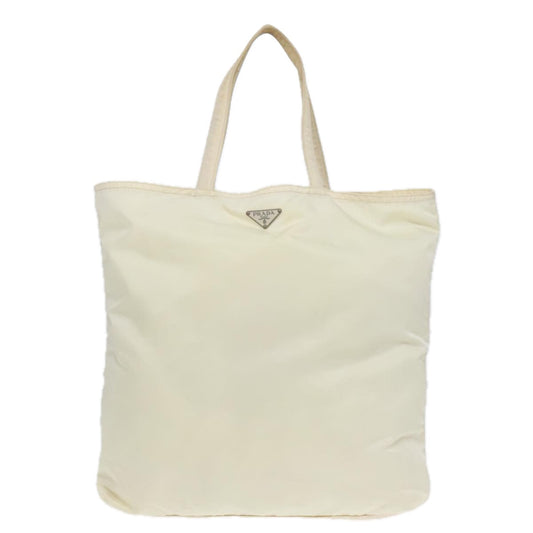 Luxury Prada Robot Tote Bag Nylon White  93014
