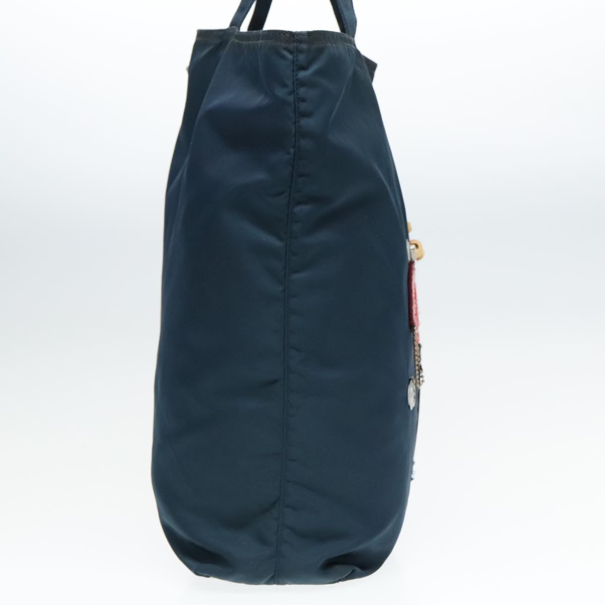 Luxury Prada Robot Tote Bag Nylon Navy  93015