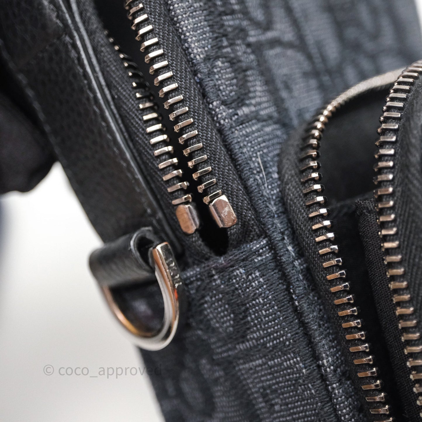 Christian Dior Men's Crossbody Bag Black Oblique Canvas