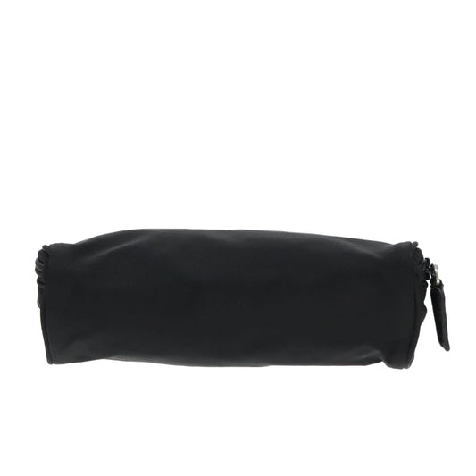 Luxury Prada Vanity Pouch Nylon Black Silver  93039