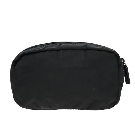 Luxury Prada Mini Pouch Nylon Black Silver  93041