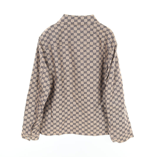 Luxury Gucci Trending 2025 GG Blouson Jacket Linen Beige Navy