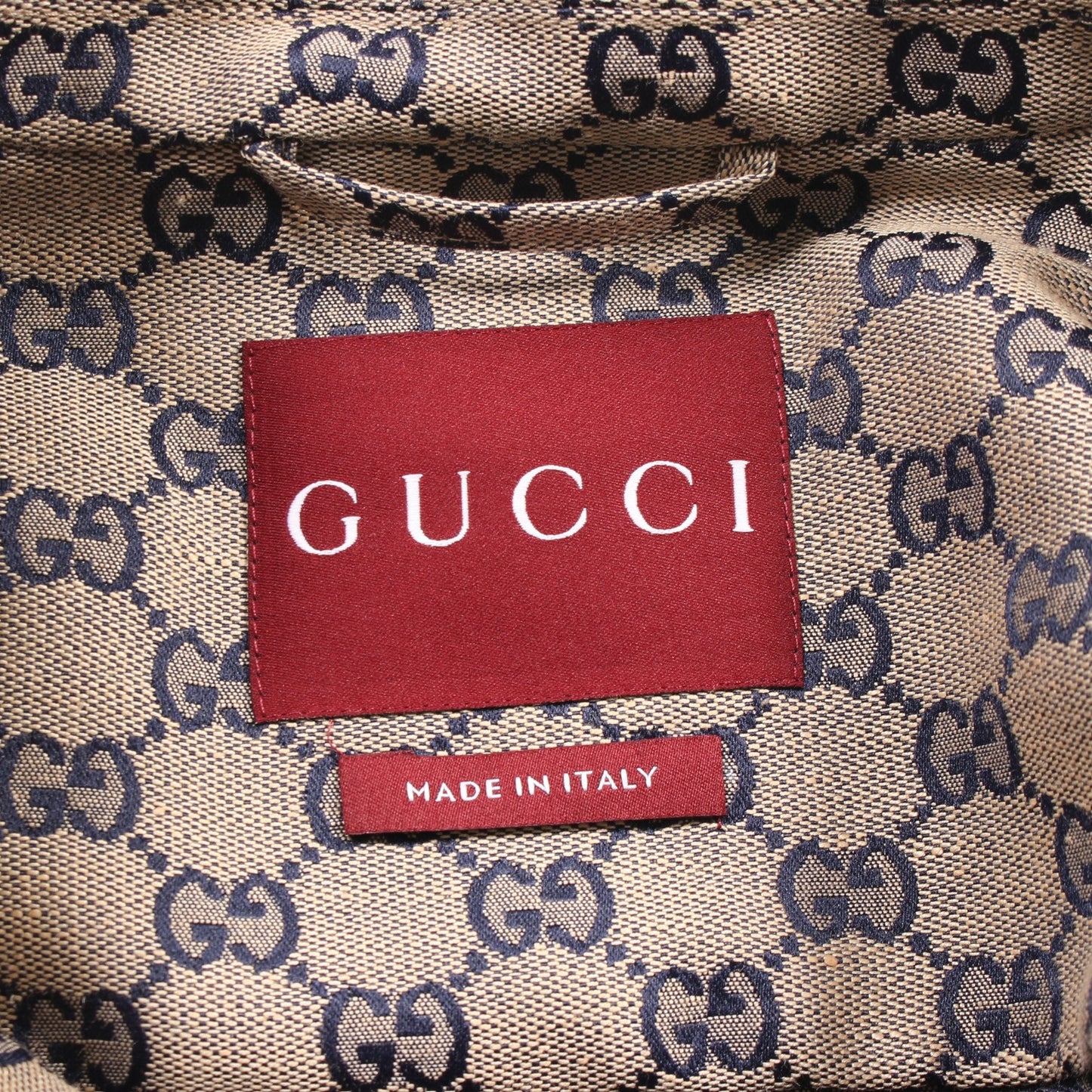 Luxury Gucci Trending 2025 GG Blouson Jacket Linen Beige Navy