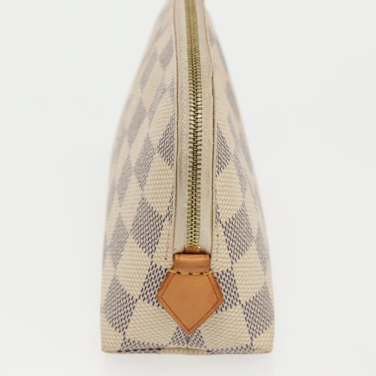 LOUIS VUITTON Damier Azur Pochette Cosmetic PM Pouch N60024 LV 93061
