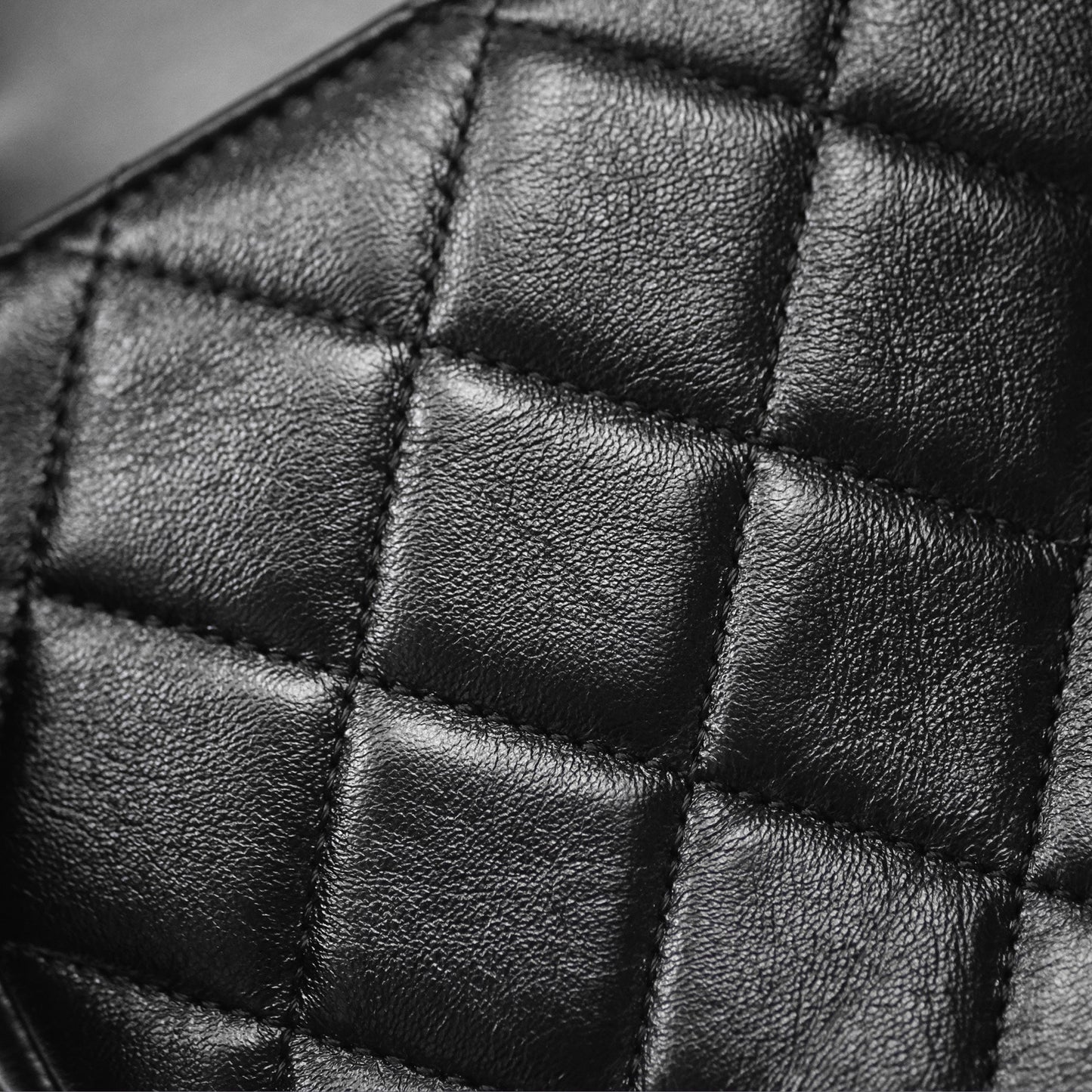 Chanel Quilted Flap Bag Black Lambskin Aged Gold Hardware 22P