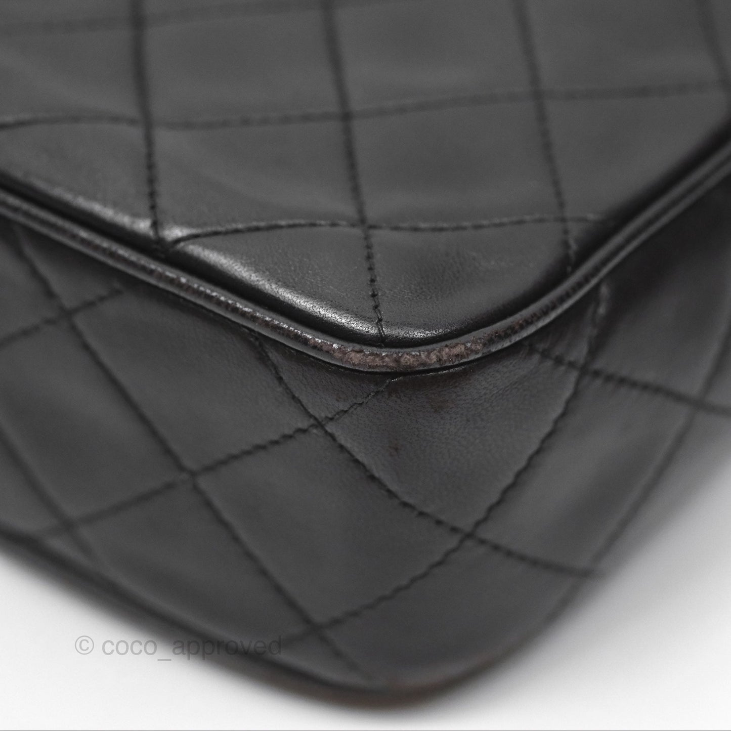 Chanel Vintage Small Camera Bag Black Lambskin Gold Hardware