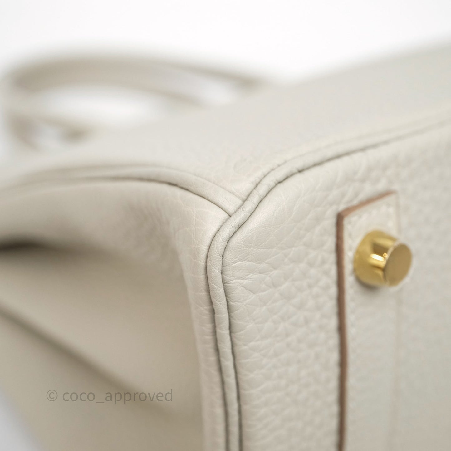 Hermès Birkin 30 Retourne Gris Perle 80 Togo Gold Hardware
