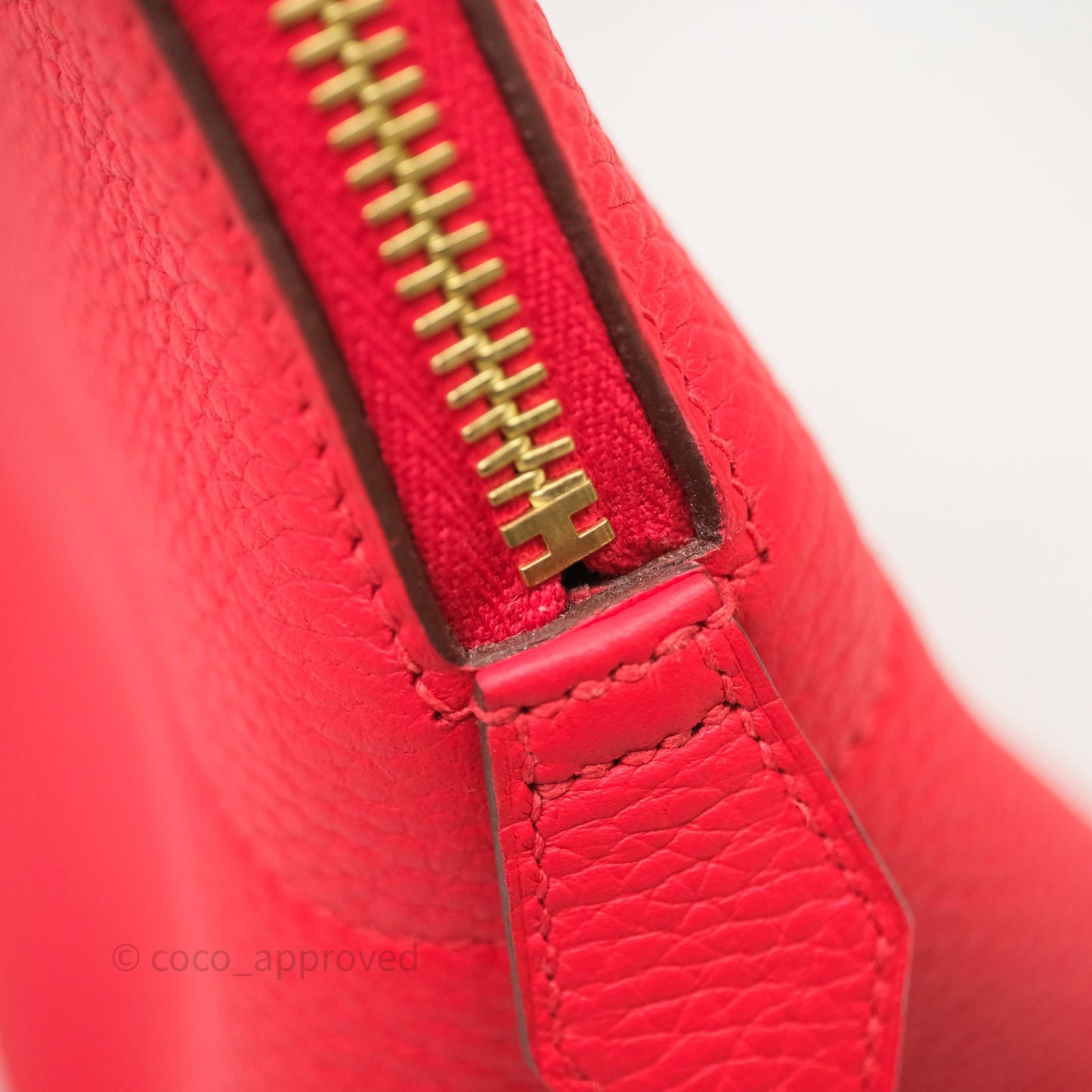 Hermès Bolide 31 Rouge Clemence Gold Hardware