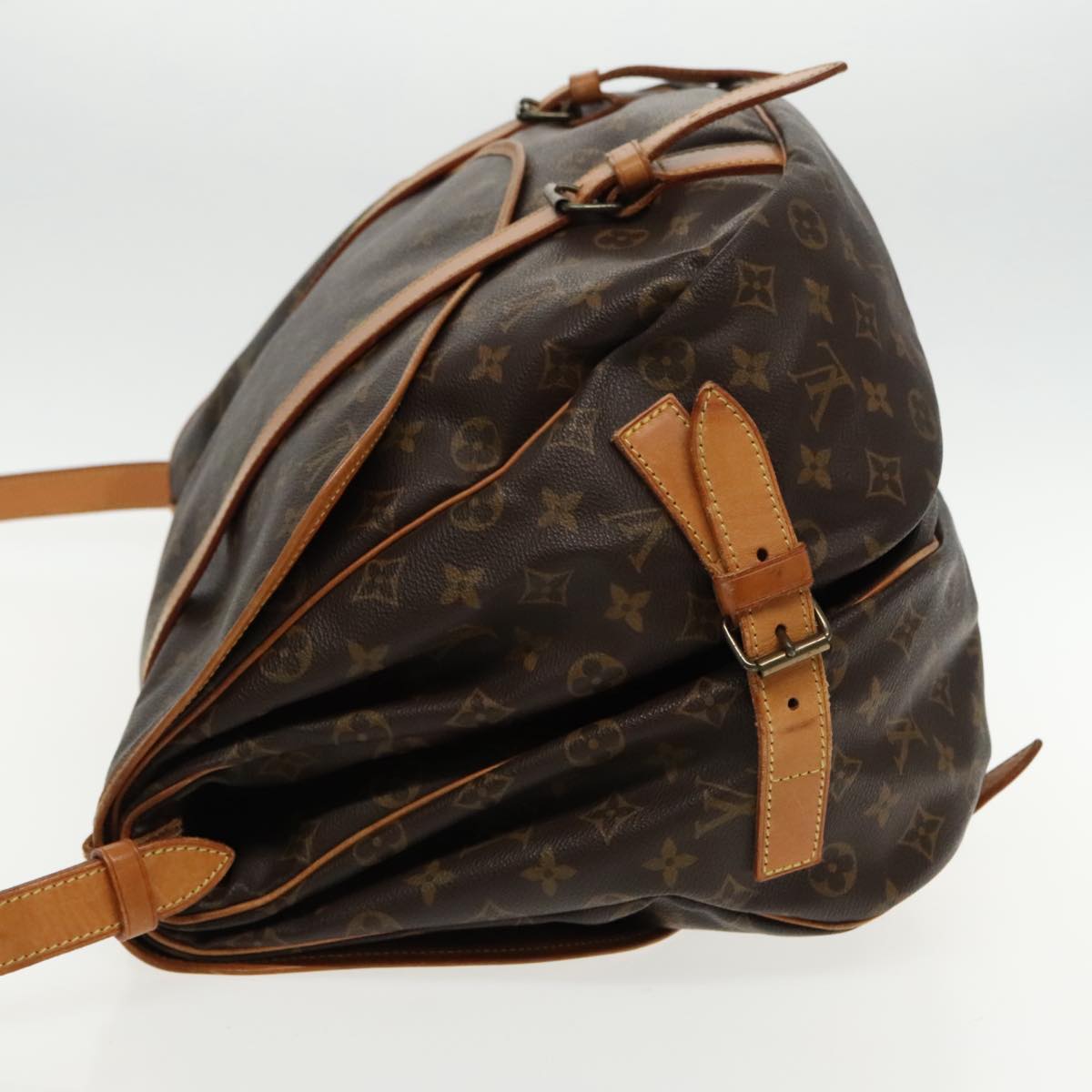LOUIS VUITTON Monogram Saumur 43 Shoulder Bag M42252 LV 93136