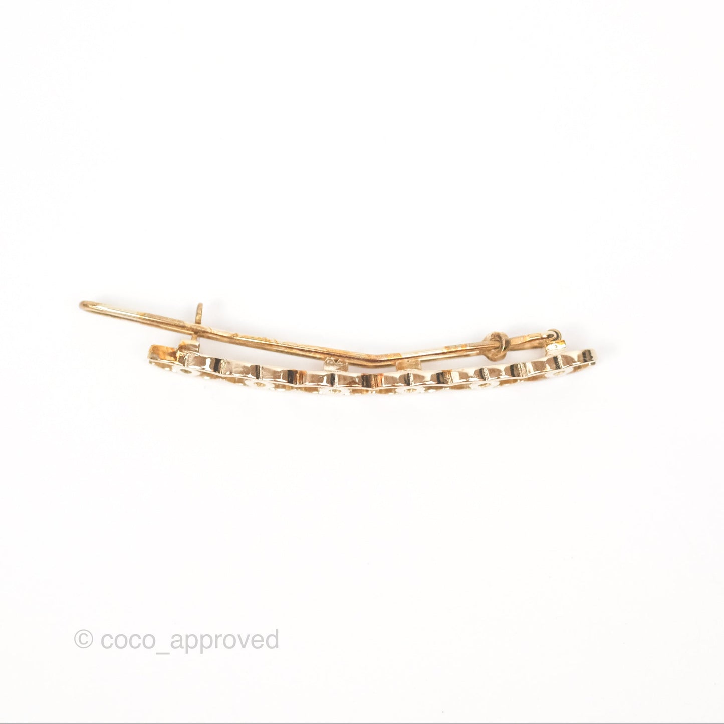 Chanel CC Hair Clip Gold Tone 21A