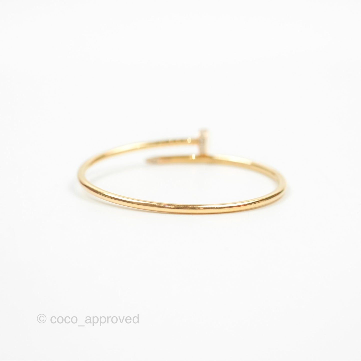 Cartier Small Juste Un Clou Bracelet 18K Yellow Gold Diamond