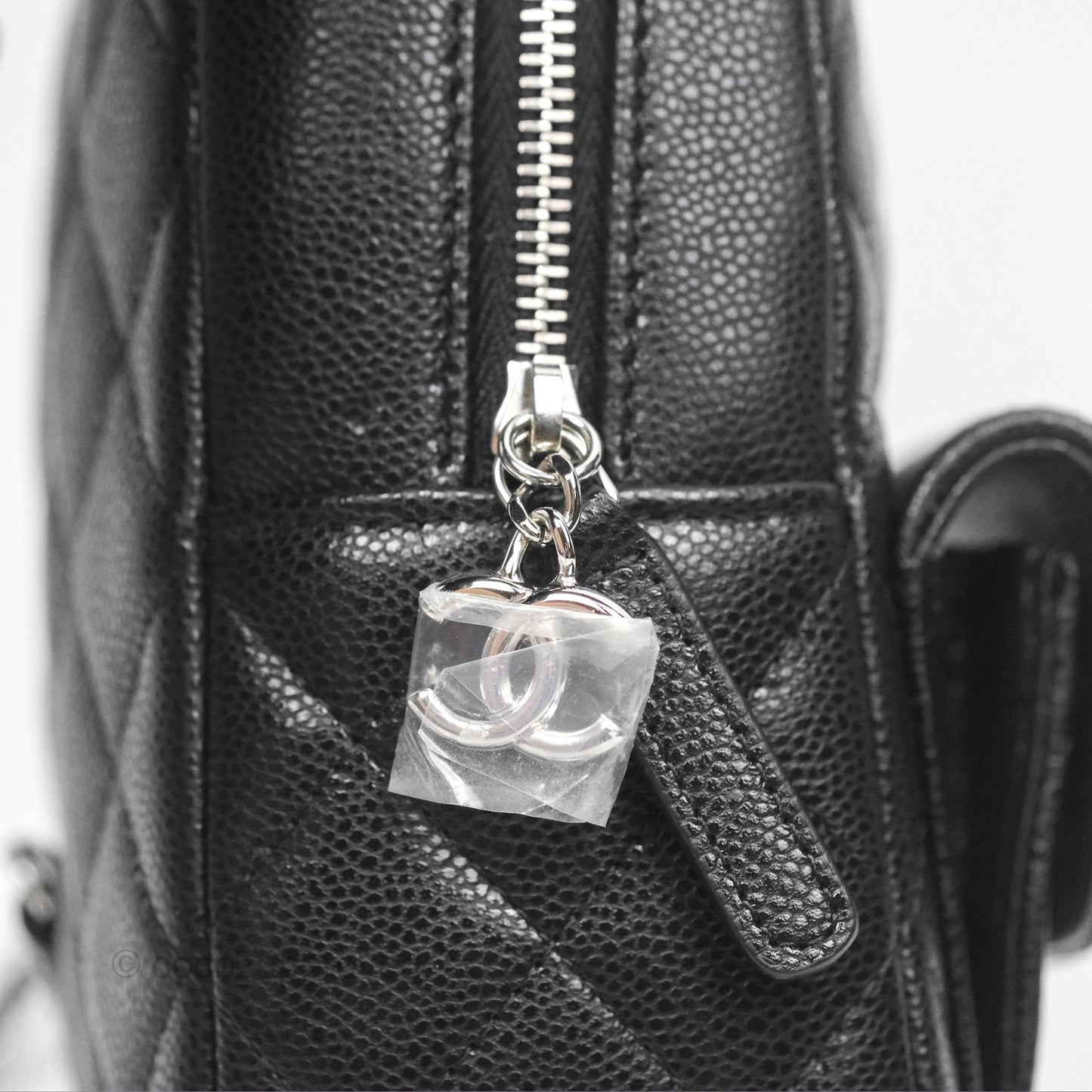 Chanel Classic Mini Backpack Black Caviar Silver Hardware