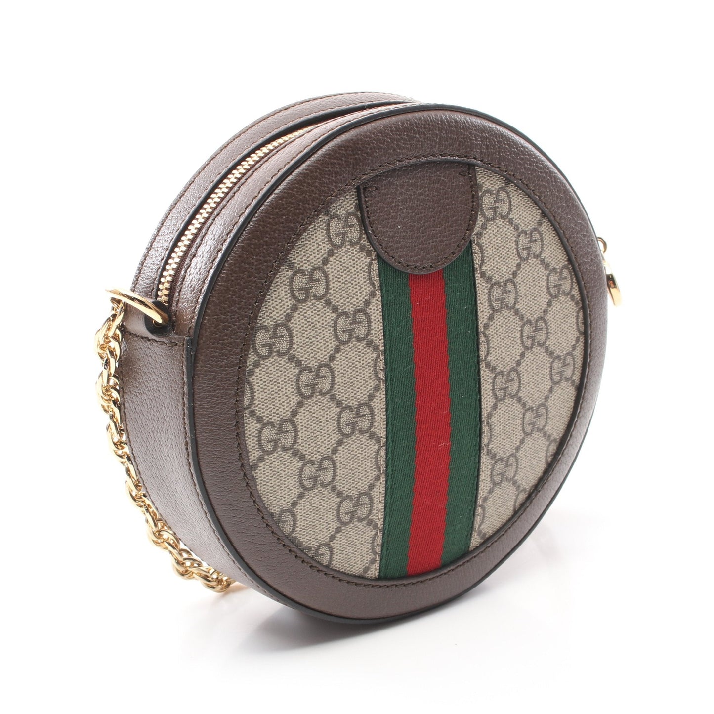 Luxury Gucci Trending 2025 Ophidia Mini GG Supreme Chain shoulder bag PVC Leather Beige Brown