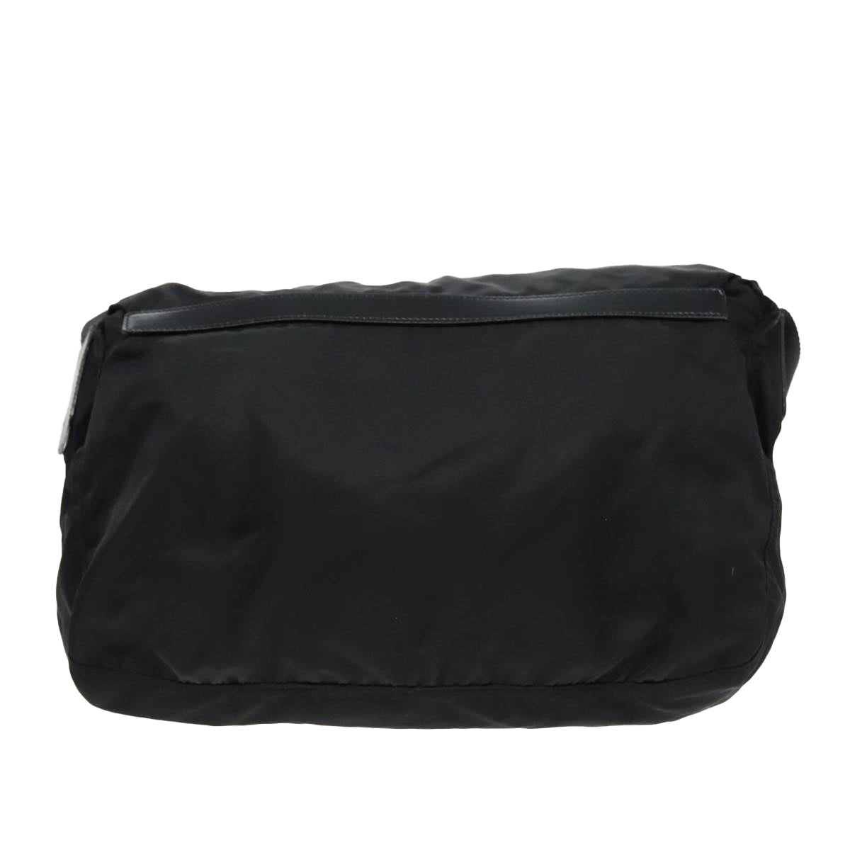 Luxury Prada Shoulder Bag Nylon Black Silver  93215
