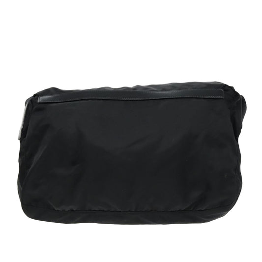 Luxury Prada Shoulder Bag Nylon Black Silver  93215