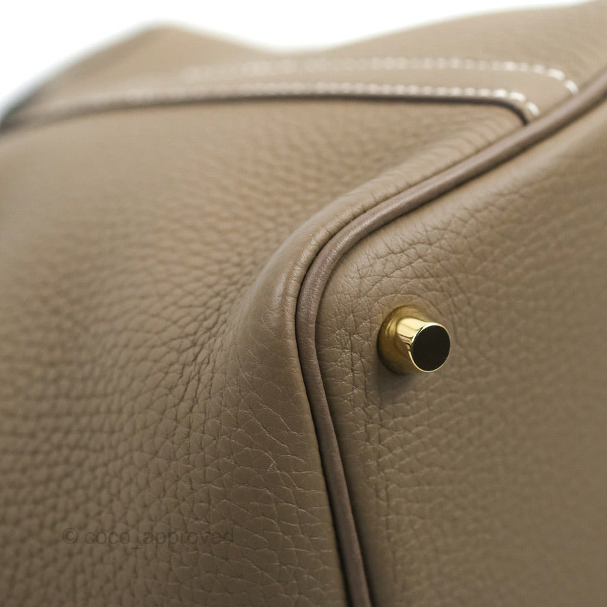 Hermès Picotin Lock 18 Etoupe Clemence Gold Hardware