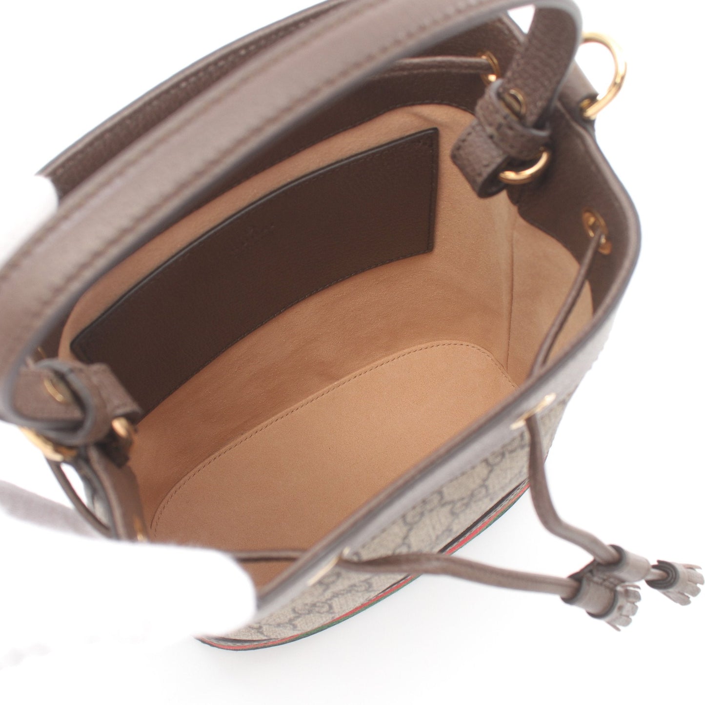 Luxury Gucci Trending 2025 Ophidia GG Supreme Small bucket Handbag PVC Leather Beige Dark brown Multicolor Purse 2WAY