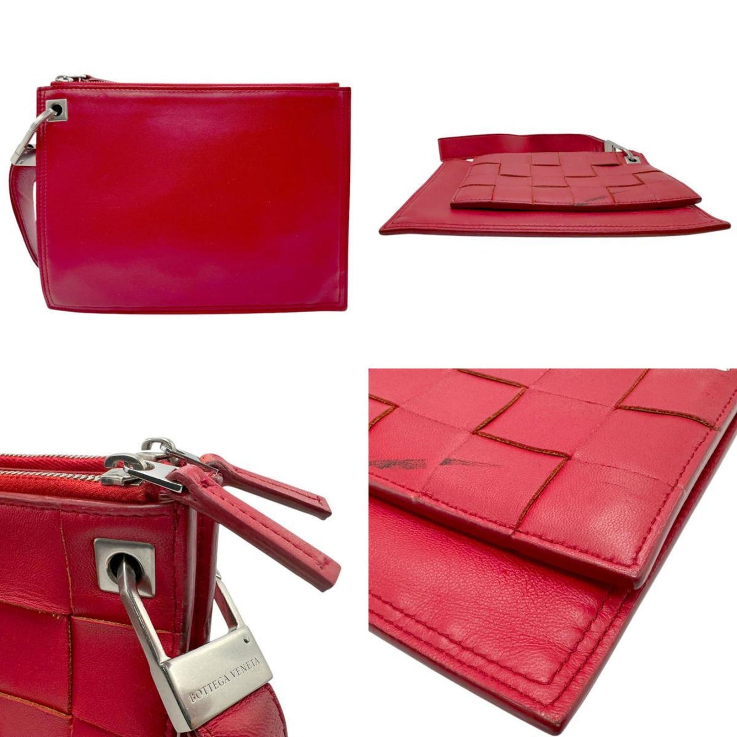 Luxury Bottega Veneta  Leather Clutch Bag ()