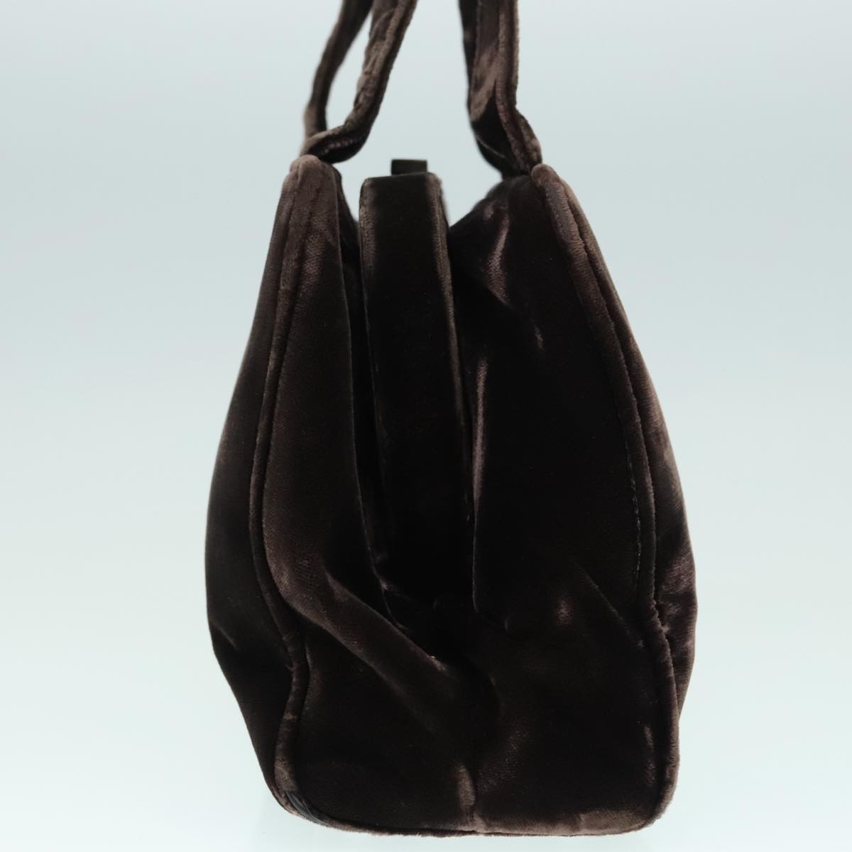 Luxury Prada Hand Bag Suede Brown  93244