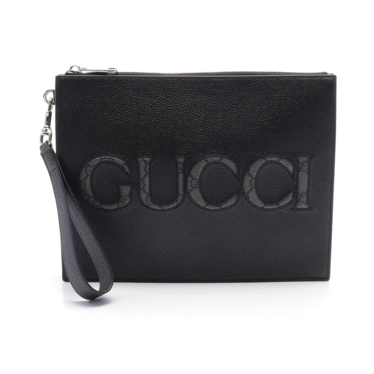 Luxury Gucci Trending 2025 GG Supreme Clutch bag Leather PVC Black