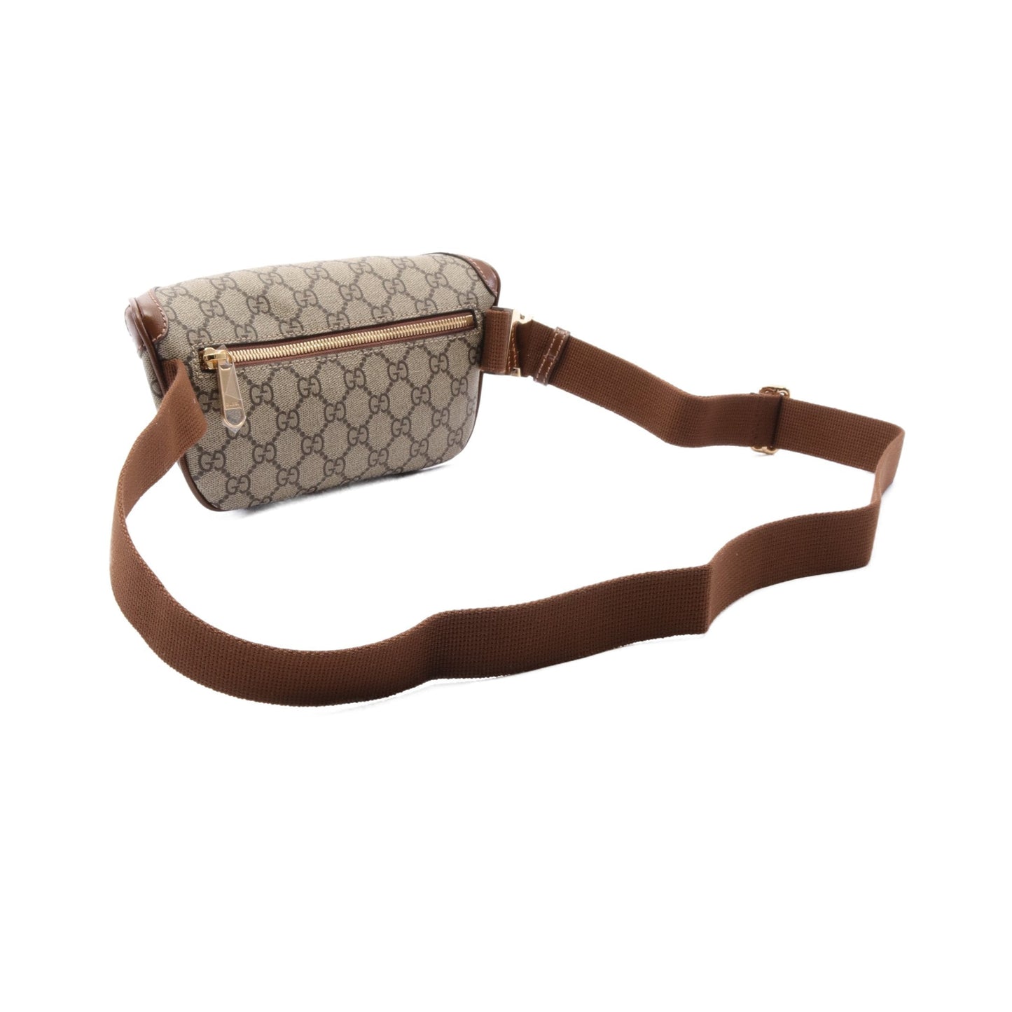 Luxury Gucci Trending 2025 Interlocking G GG Supreme Belt bag Body bag Waist bag PVC Leather Beige Brown