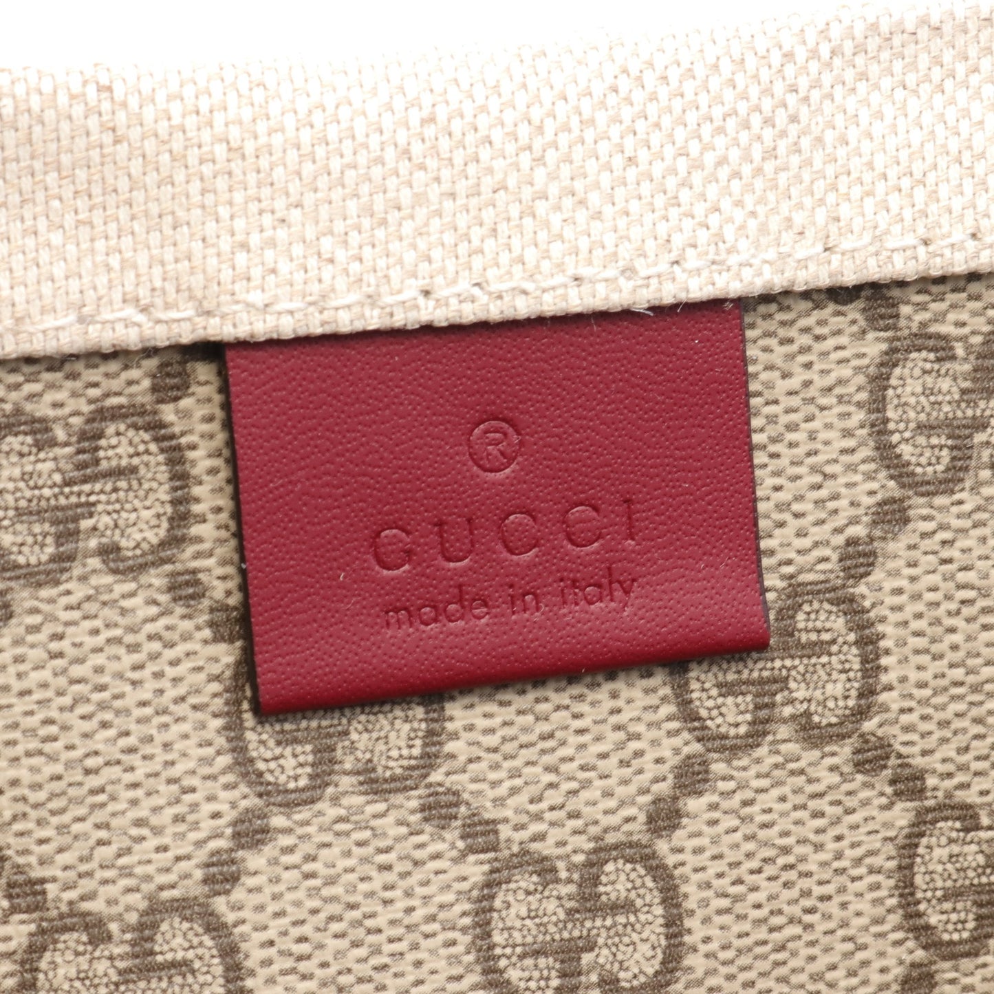 Luxury Gucci Trending 2025 Print Shoulder bag Tote bag Canvas Leather Beige Bordeaux