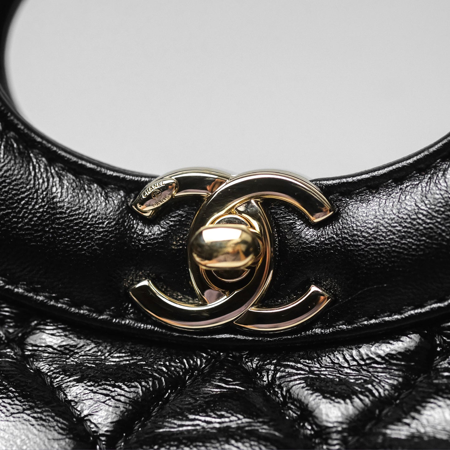 Chanel 31 Mini Black Shiny Lambskin Gold Hardware