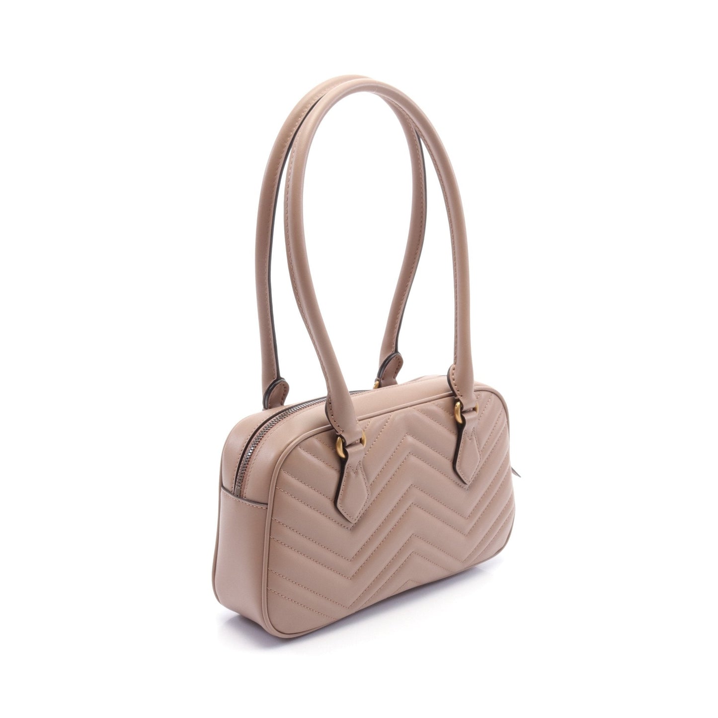 Luxury Gucci Trending 2025 GG Marmont Small Top handle bag Handbag Leather Pink beige