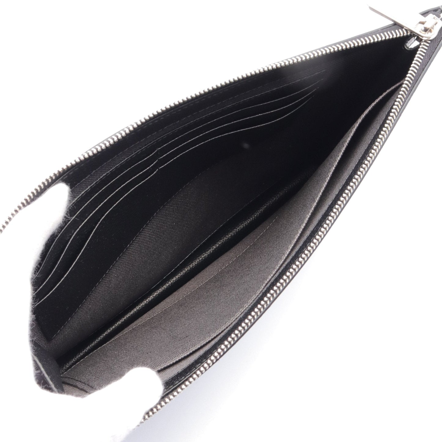Luxury Gucci Trending 2025 GG Supreme Clutch bag Logo PVC Leather Gray Black