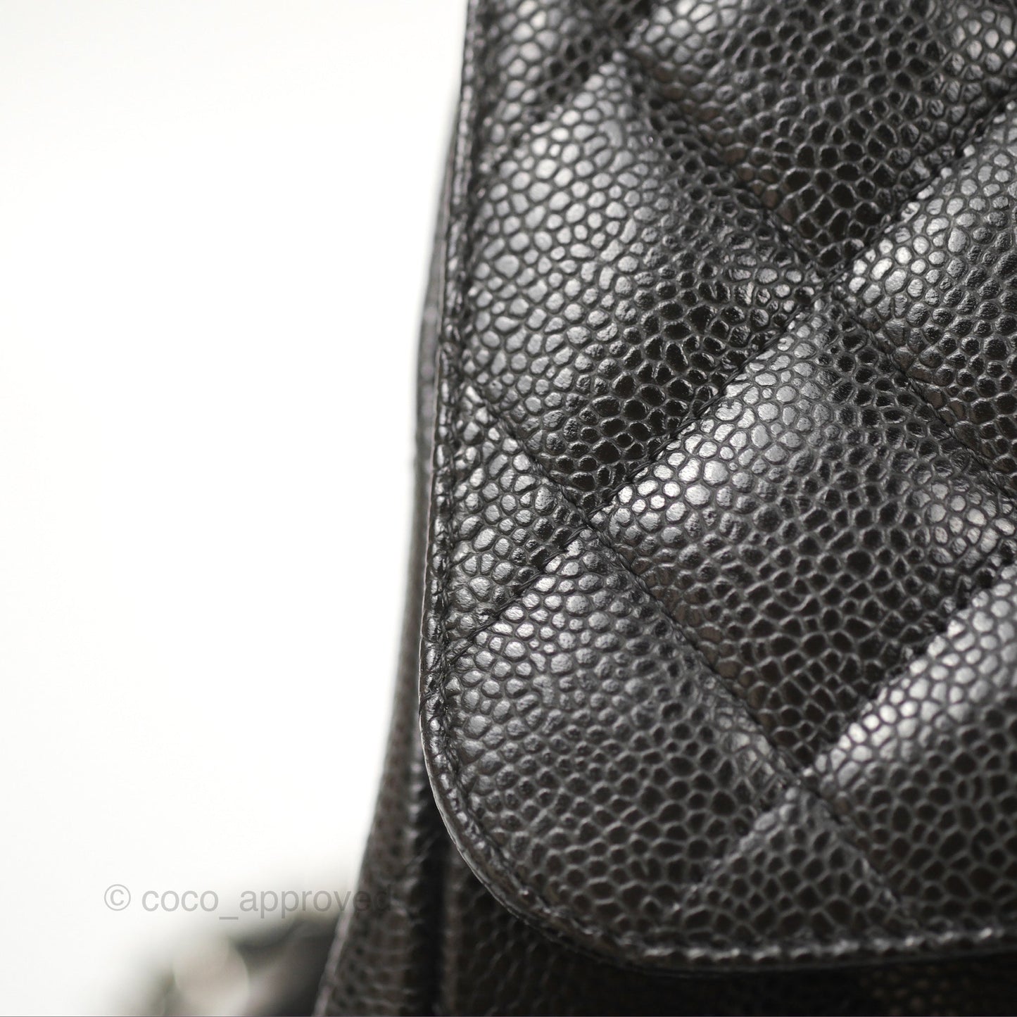 Chanel Jumbo Double Flap Black Caviar Silver Hardware⁣⁣