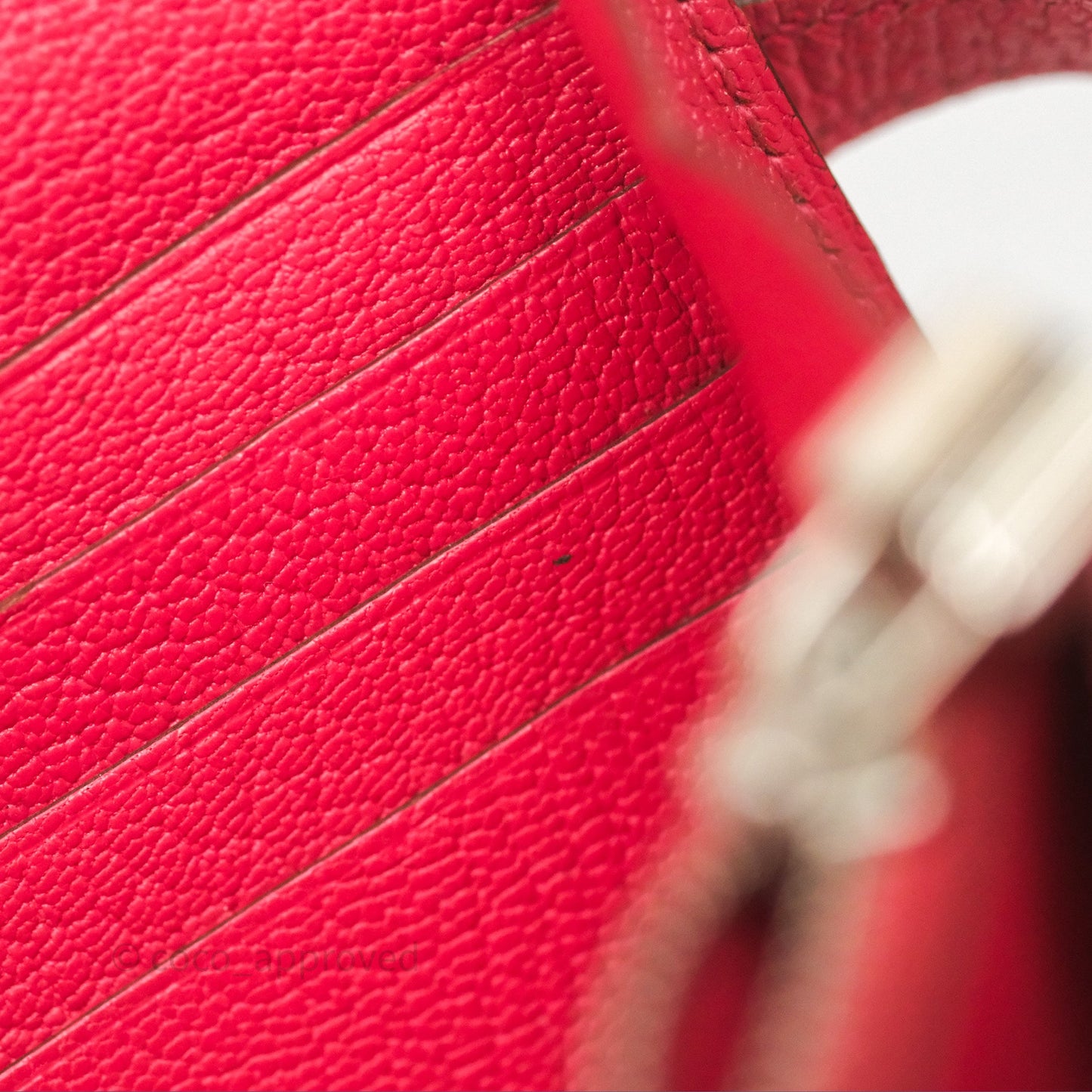 Hermès Kelly Wallet Pink Chevre Mysore Palladium Hardware