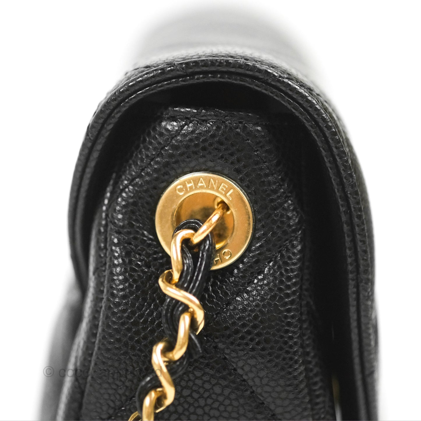 Chanel Mini Messenger Black Caviar Bag 23P