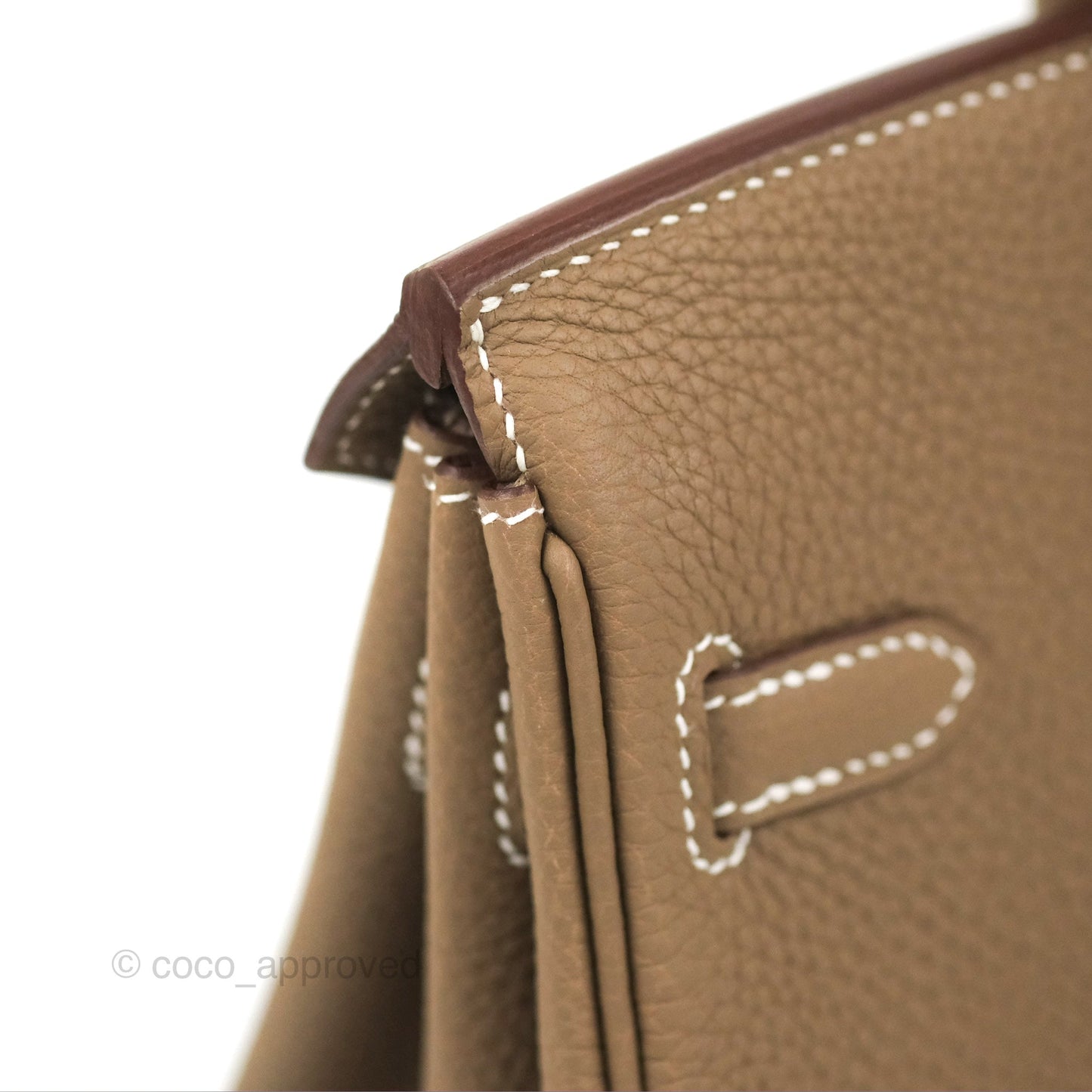 Hermes Birkin 25 Retourne Etoupe 18 Togo Gold Hardware
