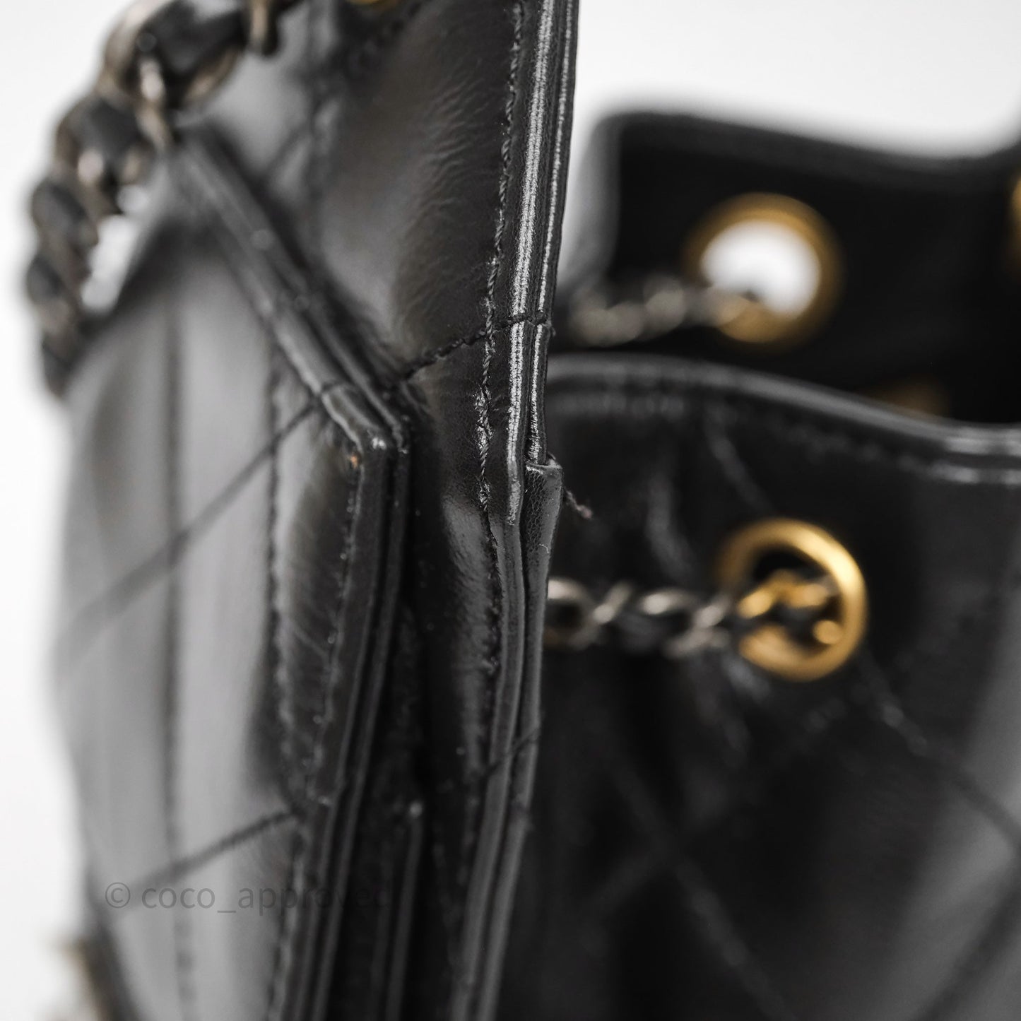 Chanel Mini 25 Black Bag Calfskin Mixed Hardware