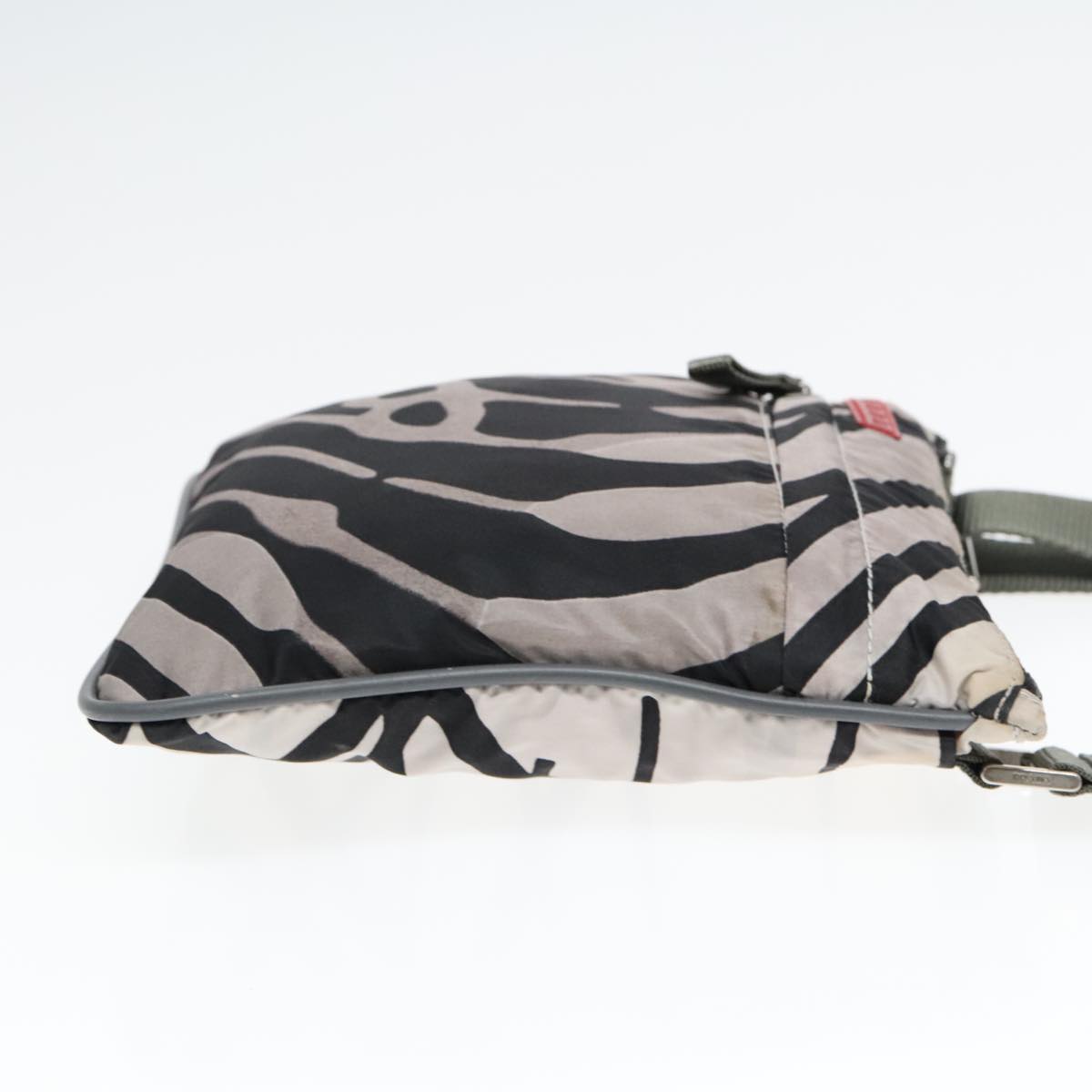 Luxury Prada Sports Shoulder Bag Nylon White Black Silver  93334