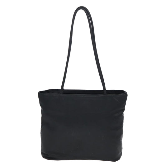 Luxury Prada Tote Bag Nylon Black Silver  93362