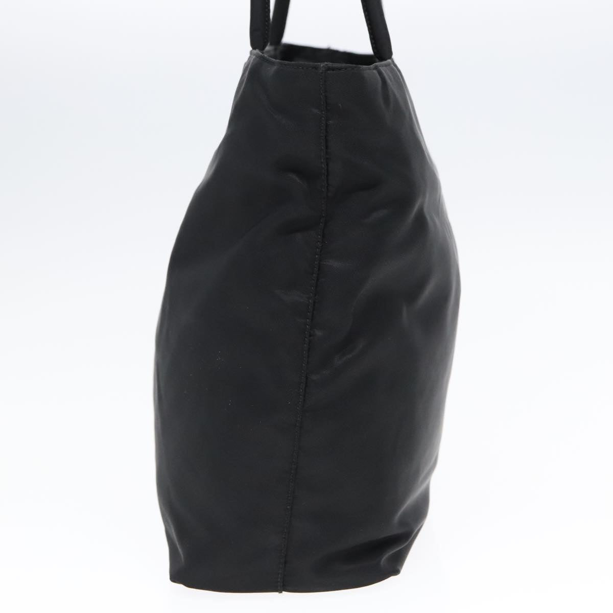 Luxury Prada Tote Bag Nylon Black Silver  93362
