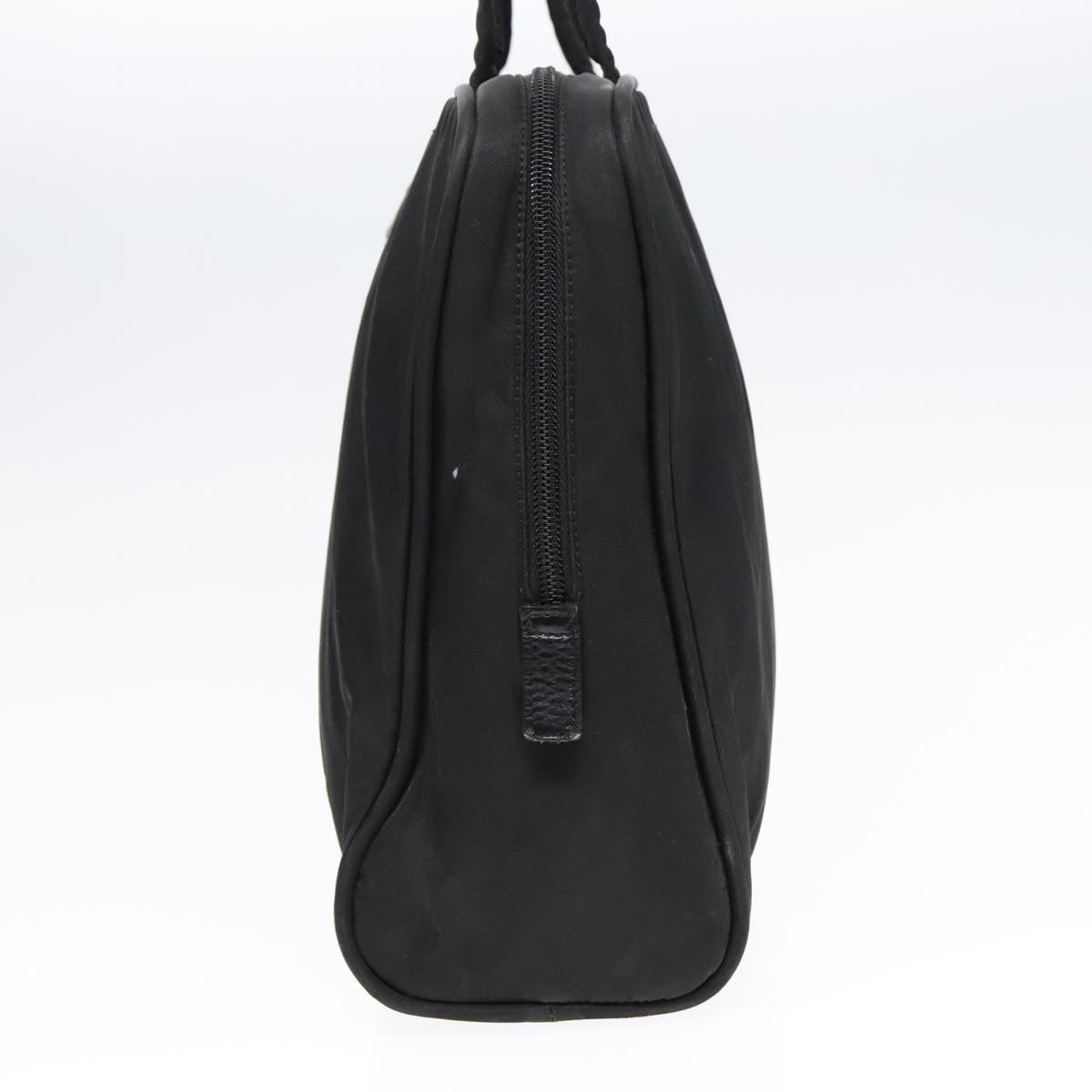 Luxury Prada Hand Bag Nylon Black Silver  93363