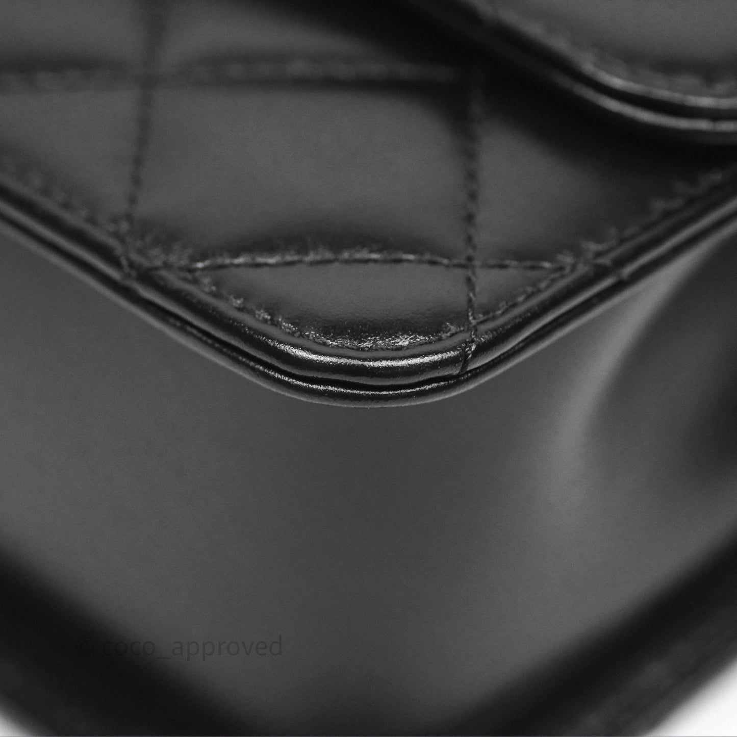 Chanel Quilted Small Perfect Fit Adjustable Black Calfskin Aged Gold Hardware