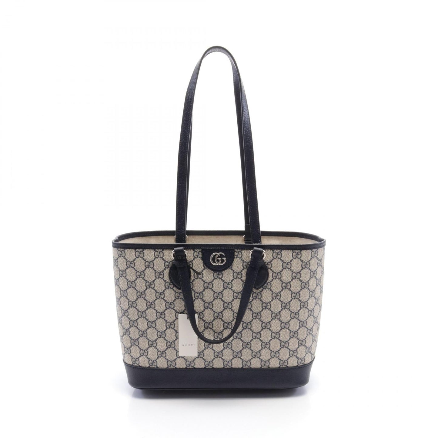 Luxury Gucci Trending 2025 Ophidia Small GG Supreme Handbag Tote bag PVC Coated Canvas Leather Navy Beige