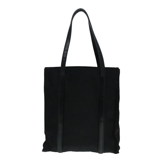 Luxury Prada Tote Bag Nylon Black Silver  93397