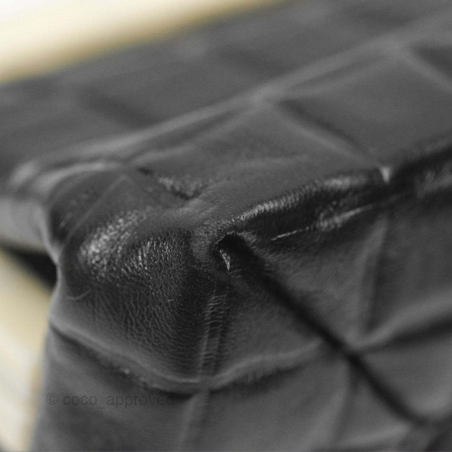 Chanel Choco Bar Shoulder Bag Black Lambskin