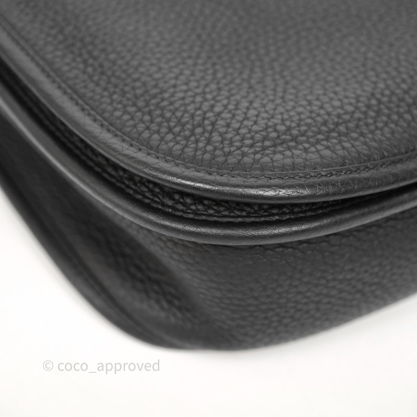 Hermes Evelyne III 29 Black Clemence Gold Hardware