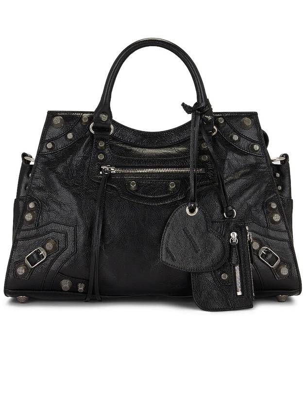 Luxury Balenciaga Neo Cagole City Tote Bag Black
